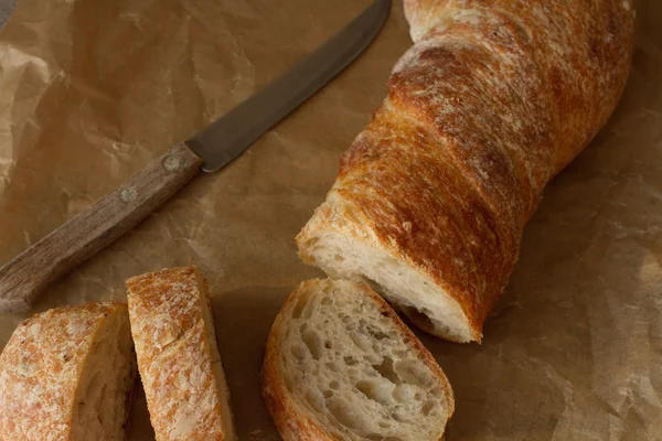 Fresh bread for sandwiches with cranberry jam