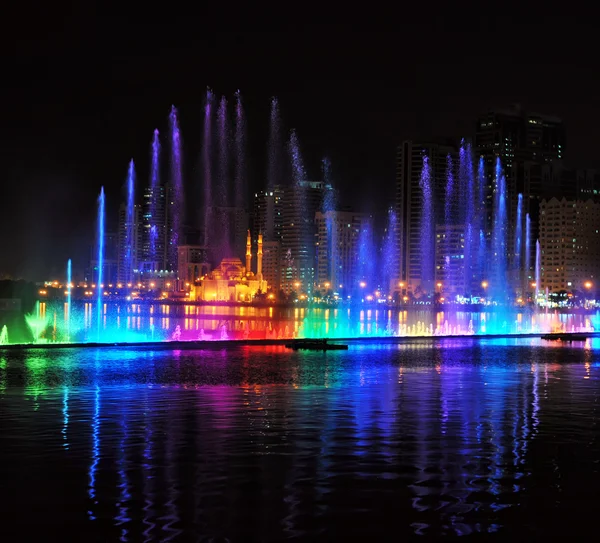 Singing fountains in Sharjah, UAE