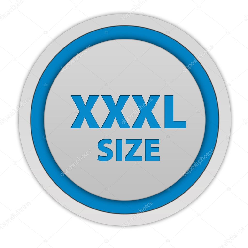 XXXL size circular icon on white background — Stock Photo © iconsmaker 59593085