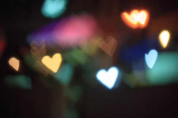 Heart shape Light  for  blur  background
