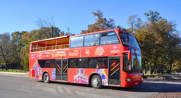 MOSCOW, RUSSIA - OCTOBER 16. City Sightseeing tour bus in Moscow