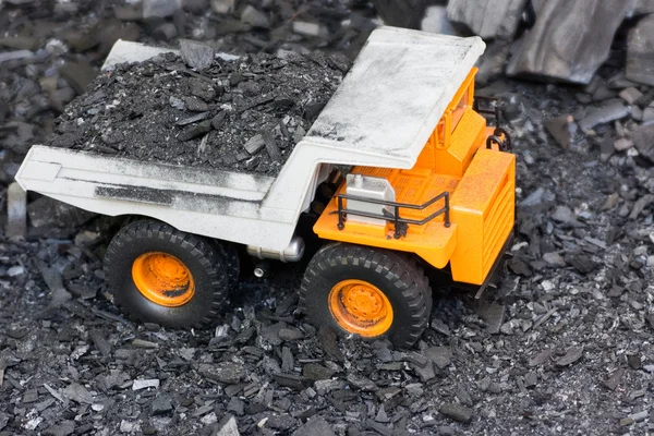 Dump Truck with Coal (Toy, Macro)