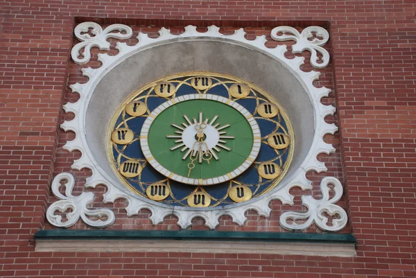 The old clock on the wall