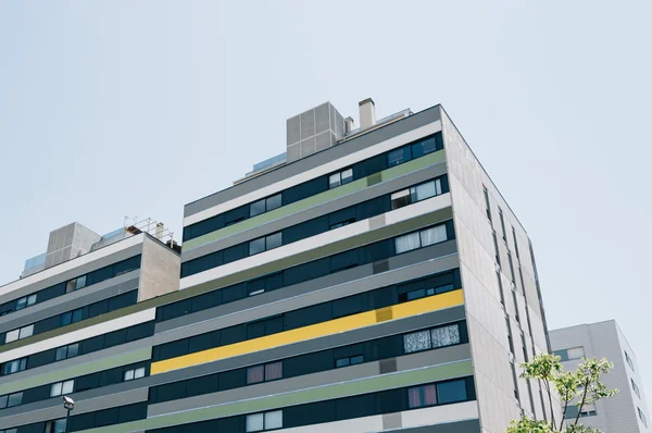 Modern housing building exterior view