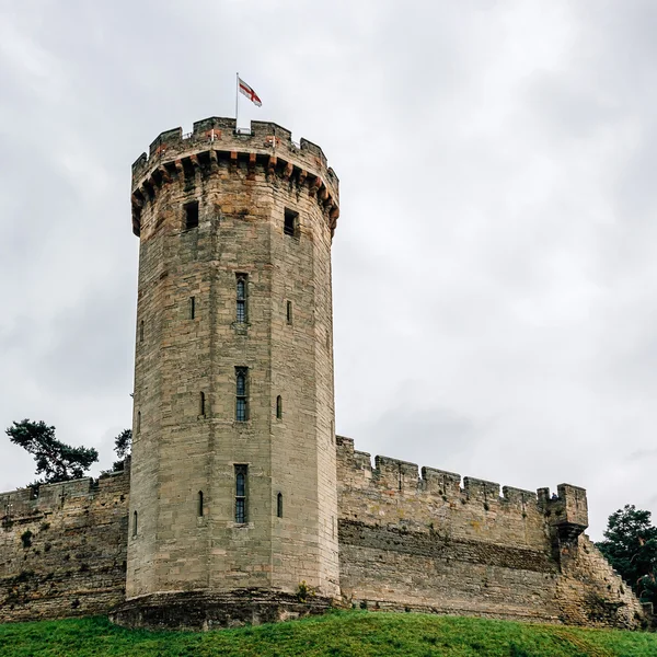 Warwick Castle a cloudy day