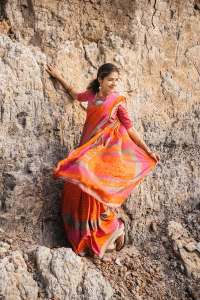 Indian woman in beautiful saree