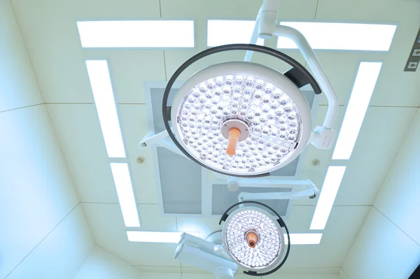 Two surgical lamps in operation room