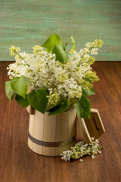 White lilac, lilac purple, white sheet of paper with hearts punc