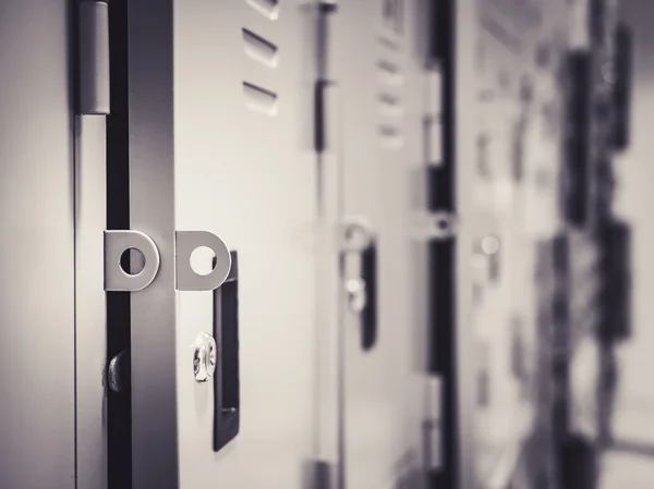 Rows of Lockers Vintage tone