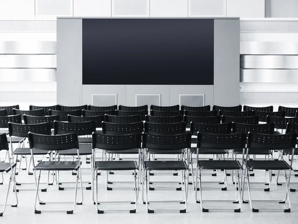 Business meeting Seminar room conference with Seats and blank screen