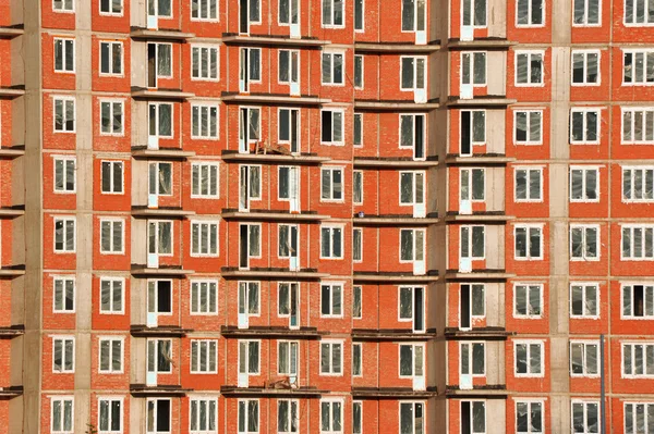 The construction of a new brick-monolithic house in St. Petersbu