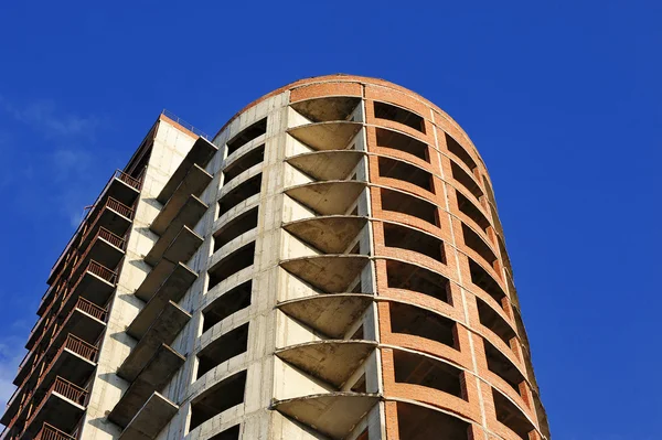 The construction of a new brick-monolithic house in St. Petersbu