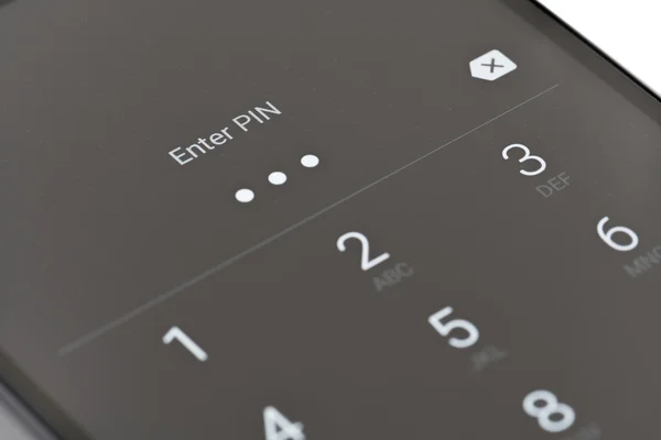 Entering PIN on Android phone