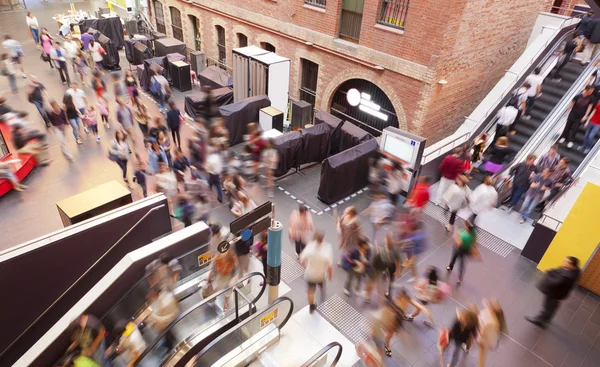 People in a shopping mall