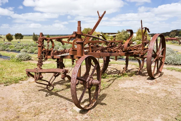Antique rusty plough