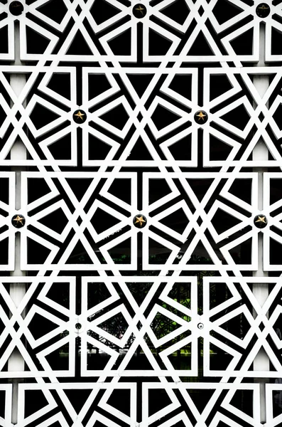Islamic geometry pattern at Masjid Negara Wall