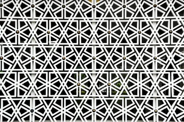 Islamic geometry pattern at Masjid Negara Wall