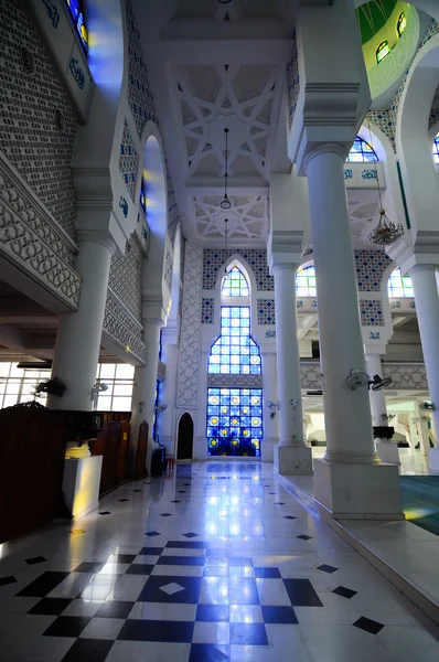 Interior of Sultan Ahmad Shah 1 Mosque in Kuantan, Malaysia