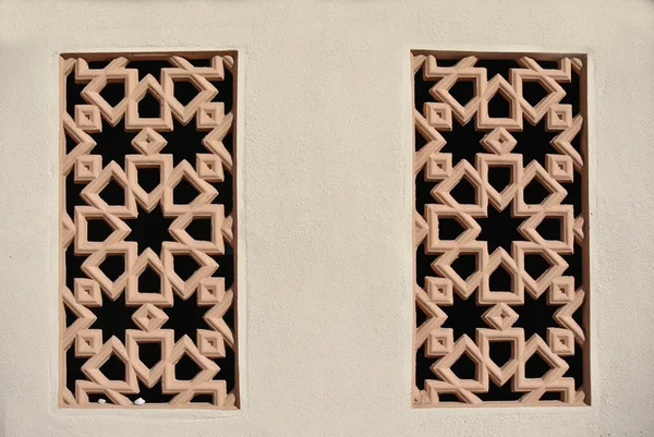 Islamic decorative pattern wall made from precast fibre reinforce concrete
