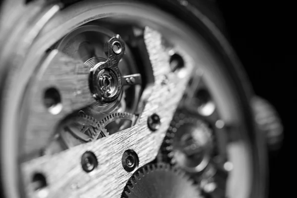 Mechanism inside an old watch