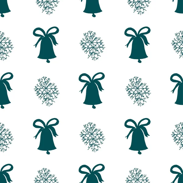 Hand drawn Christmas seamless pattern with Christmas decoration.Gift wrapping paper. Holiday background for web page.