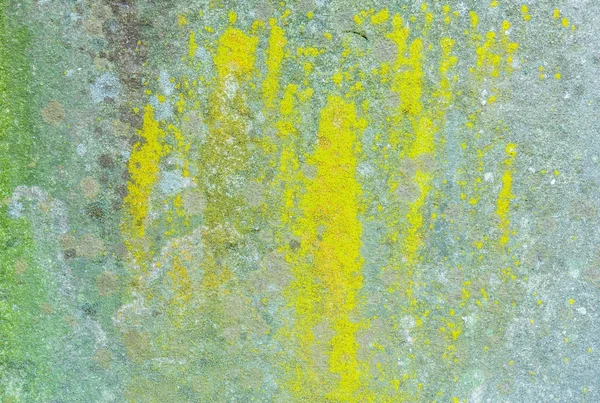 Dirty wall with green and yellow splashed colours, textured background