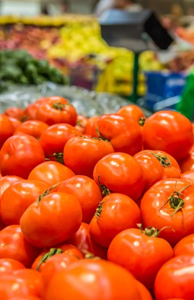 Tomatoes texture on the supermarket