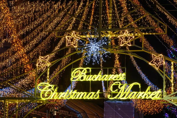 Bucharest, Romania - December 25: Bucharest Christmas Market on