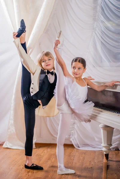 Children in ballet. Duet.