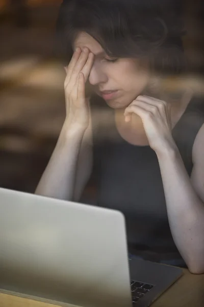 Young woman tired