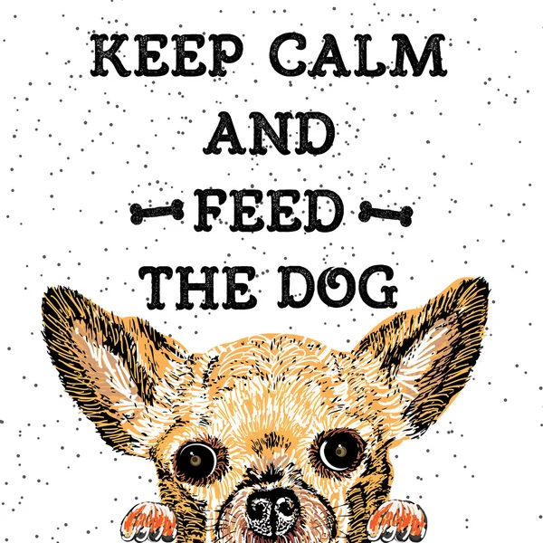 Keep calm and feed the dog.