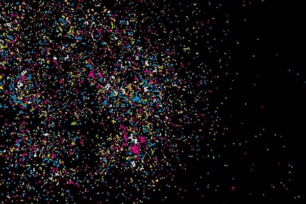 Colorful confetti vector on black background