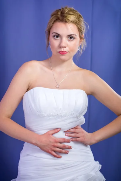 Bride in a wedding dress pre wedding portrait