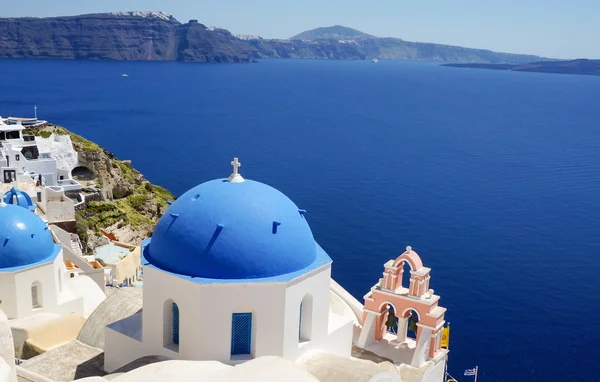 View at the Church at Santorini,  Greek Aegean island