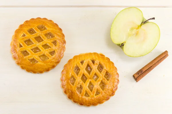 Sweet apple pie round cookies