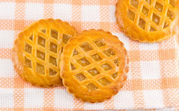 Sweet apple pie round cookies