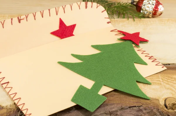 Letter for santa and small Christmas tree