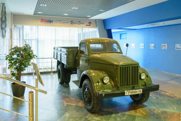 Soviet retro truck GAZ-51 in the building of the Congress Hall \