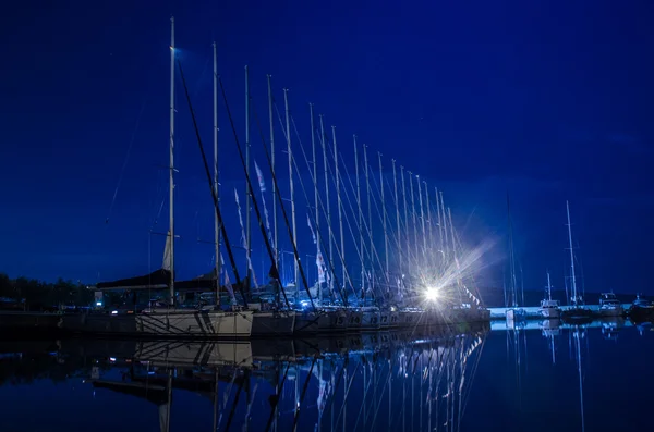 Quiet night in the Marina. Croatia.