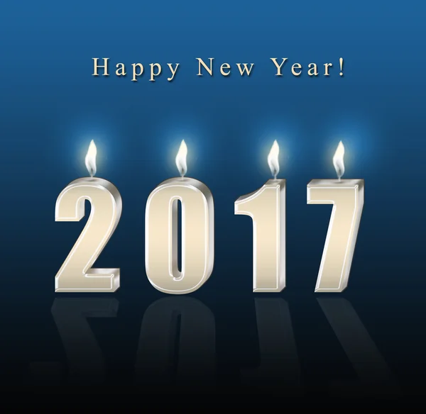 Happy new year 2017 - candles