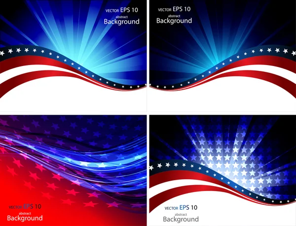 American Flag, Vector background for Independence Day and other events.