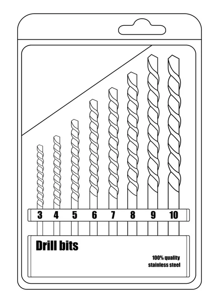 Sharp different sizes drill bits