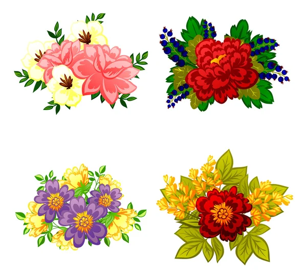 Set a bouquets of flowers