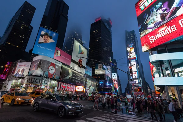 Night Traffic at Times Square, Midtown Manhattan New York City