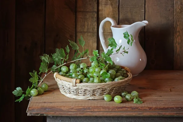Still life with a gooseberry.