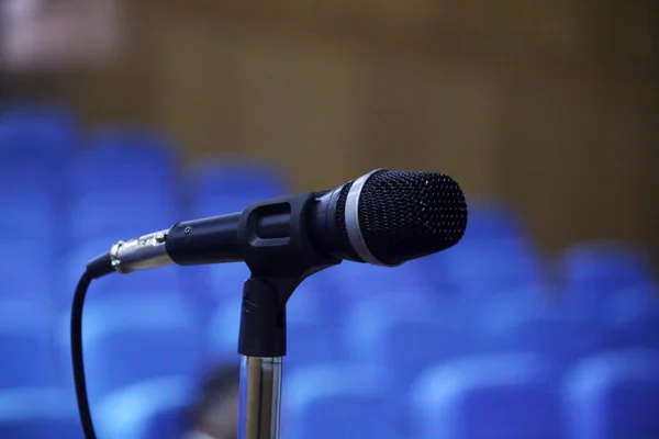Microphone in a conference.