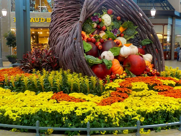 Carrefour Laval interior mall, Canada Basket of fruits and vegetables