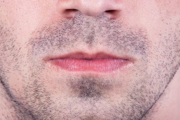 Close Up Of Man\'s Lips