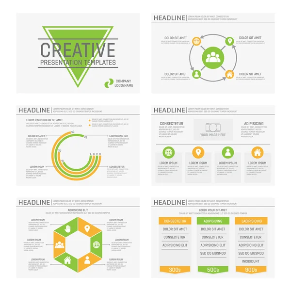 Vector template for multipurpose presentation slides with graphs and charts. Infographic element and symbol icon template. Powerpoint templates and themes.