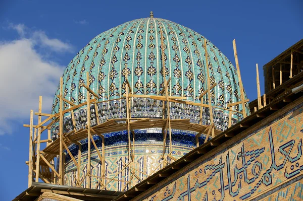 Mausoleum of Khoja Ahmed Yasavi in Turkistan, Kazakhstan.